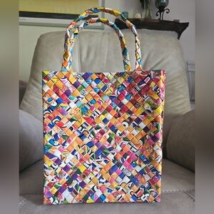 Candy wrapper dopamine fashion art to‎ wear hand bag